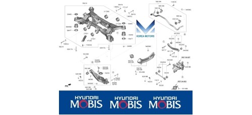 MOBIS REAR SUSPENSION CONTROL ARM HYUNDAI SANTA FE TM 2018-20